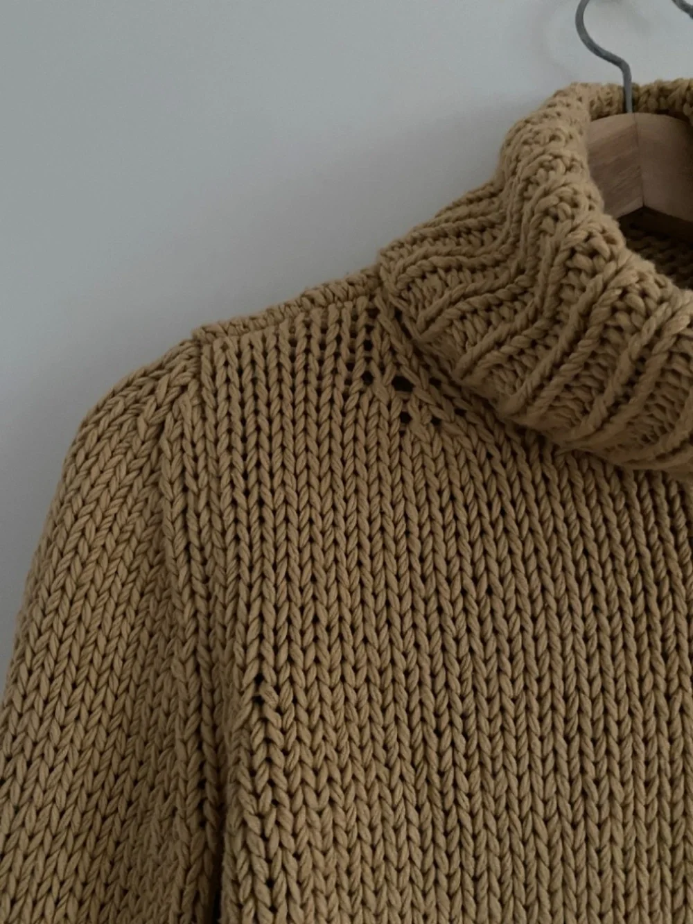 Authentic Céline Cotton Silk Knit Sweater Sunfaded Wheat | S - Picture 4 of 12